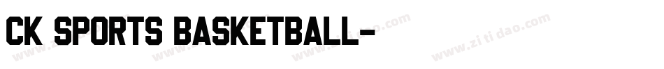 CK Sports Basketball字体转换